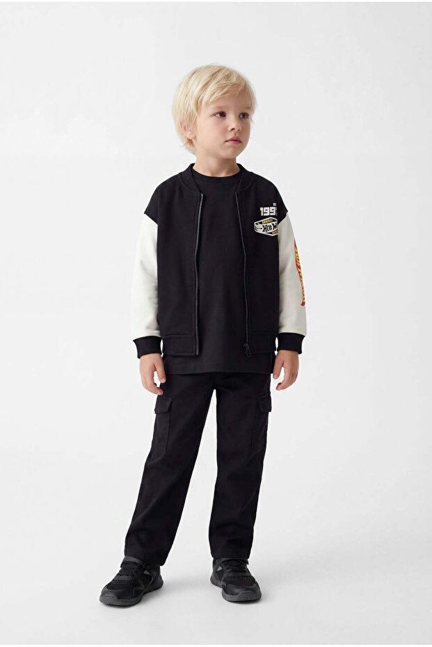 Boy's Printed College Jacket - 4
