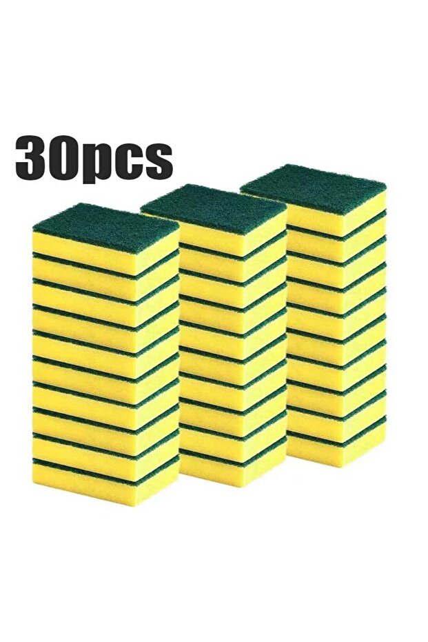 30pcs Highly absorbent double-sided sponge magic cleaning pot rust sponge cleaning brush kitchen cle