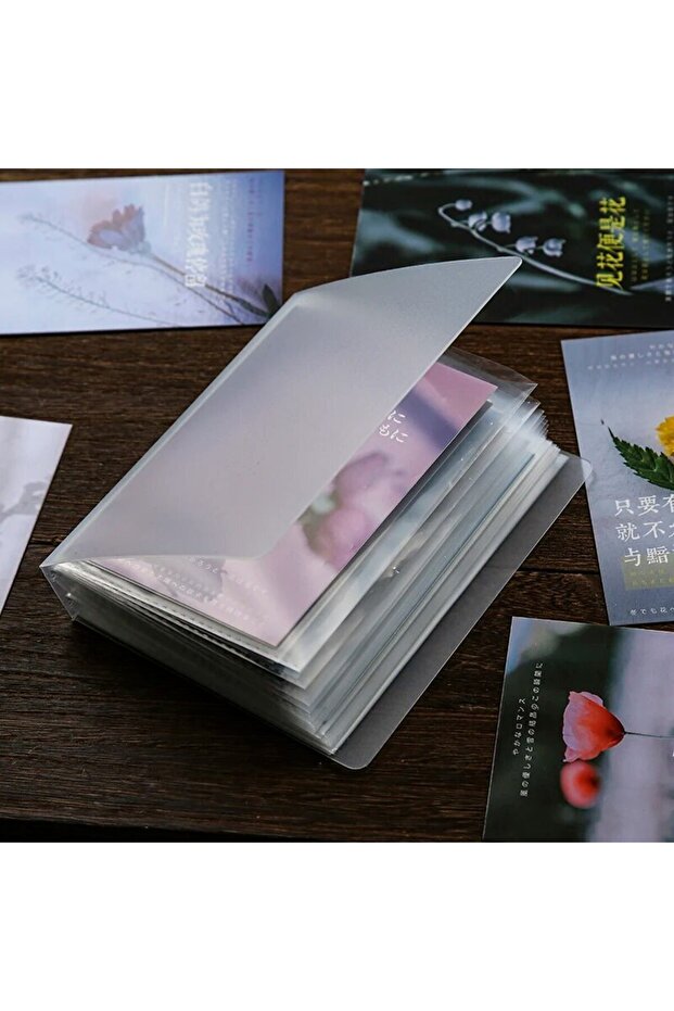 1pcs 40pcs/book A6 Storage Booklet Simple Large-Capacity Waterproof Photo Storage Book High Quality
