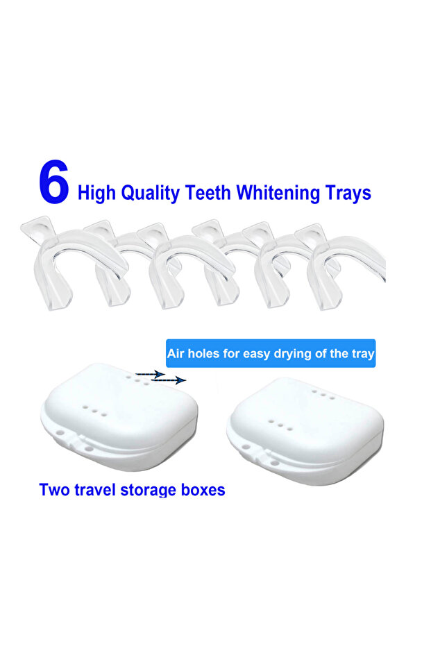 6PCS WITH 2BOX Silicone Mouth Guard Teeth Whitening Dental Trays Prevent Tooth Grinding At Night Cus