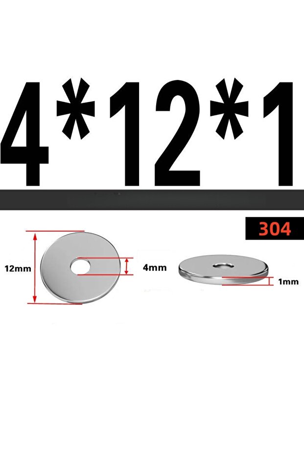 DPD-M4-20Pcs A2-70 304 SS واسعات غسيل مسطحة كبيرة الحجم من الفولاذ المقاوم للصدأ، مقياس متري M3 M4 M5 M6 M8 M10 M12، عريضة وعادية