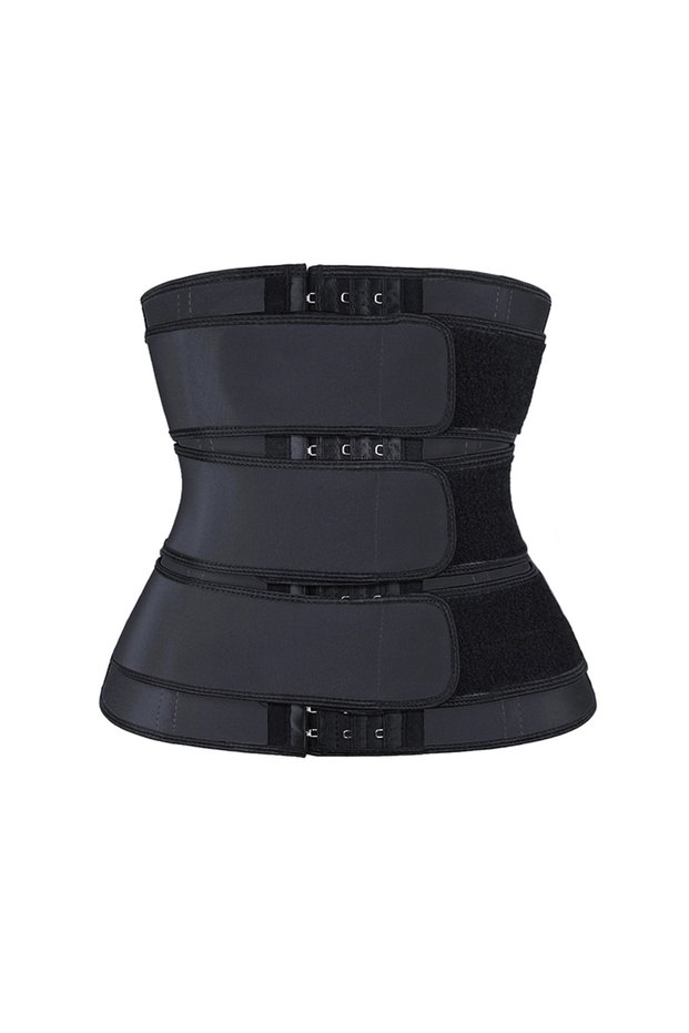 M Black Women Waist Support Fitness Waist Back Support Belts Sauna Sweat Corsets Trainer Belly Trimm