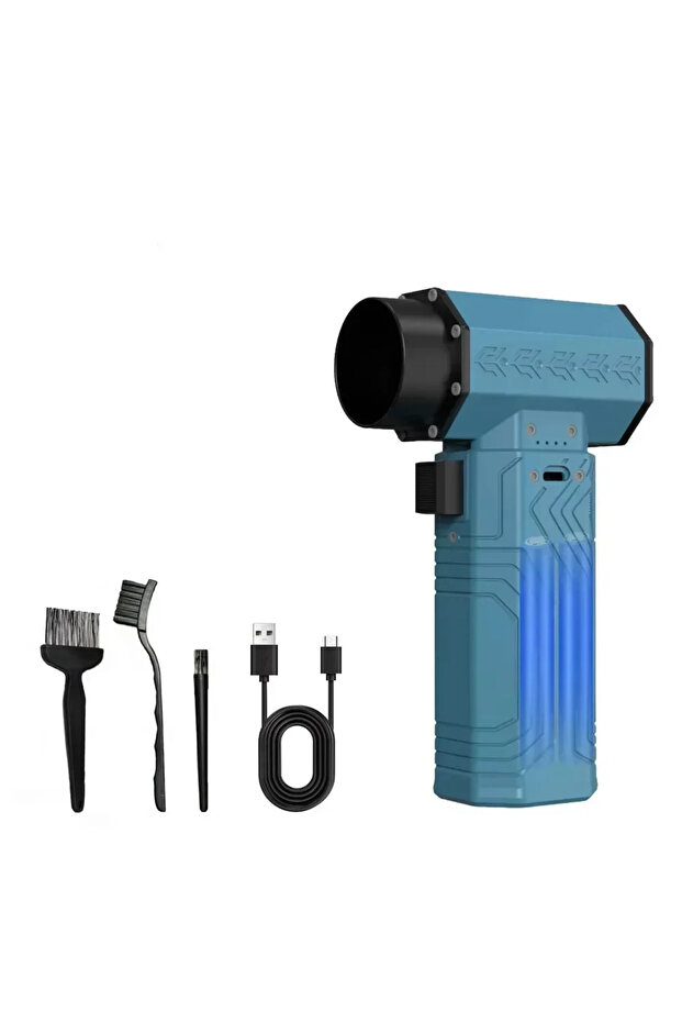 F02-ES-blue 880000RPM Turbo Fan Jet Powerful Air Blower 10000mAh 600g Thrust 70m/s Wind Brushless Du