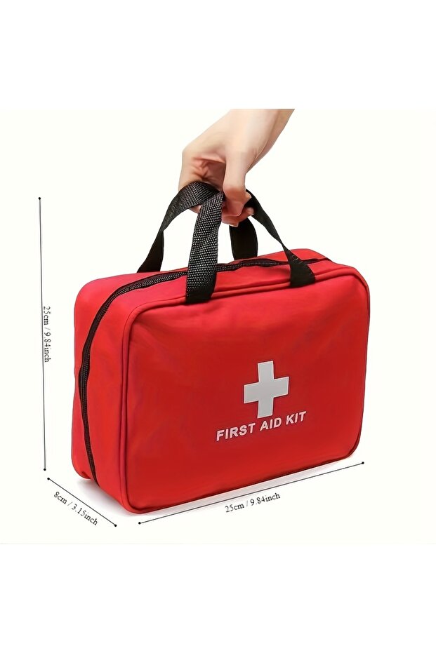 1pc L Multi-Purpose First Aid Kit Portable Travel Outdoor Camping Emergency Medicine Storage Bag Use