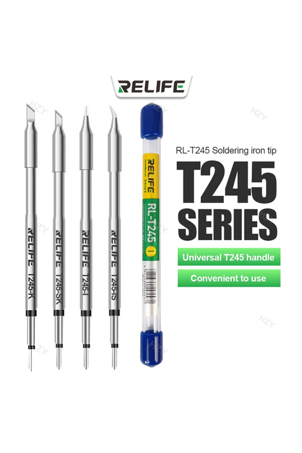3pcs K RELIFE RL-T245 Tips Universal C245 Soldering Iron Tip Compatible For Xsoldering T245 Solderin