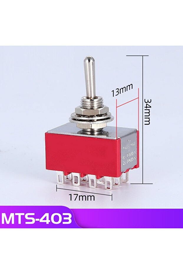 5 قطع مفاتيح تبديل حمراء من سلسلة MTS-403 MTS-102 103 202، 5/10 قطع، 6 أمبير 125 فولت تيار متردد، تشغيل-تشغيل SPDT، 6 مم، مفتاح تبديل صغير DPDT، تشغيل-تشغيل
