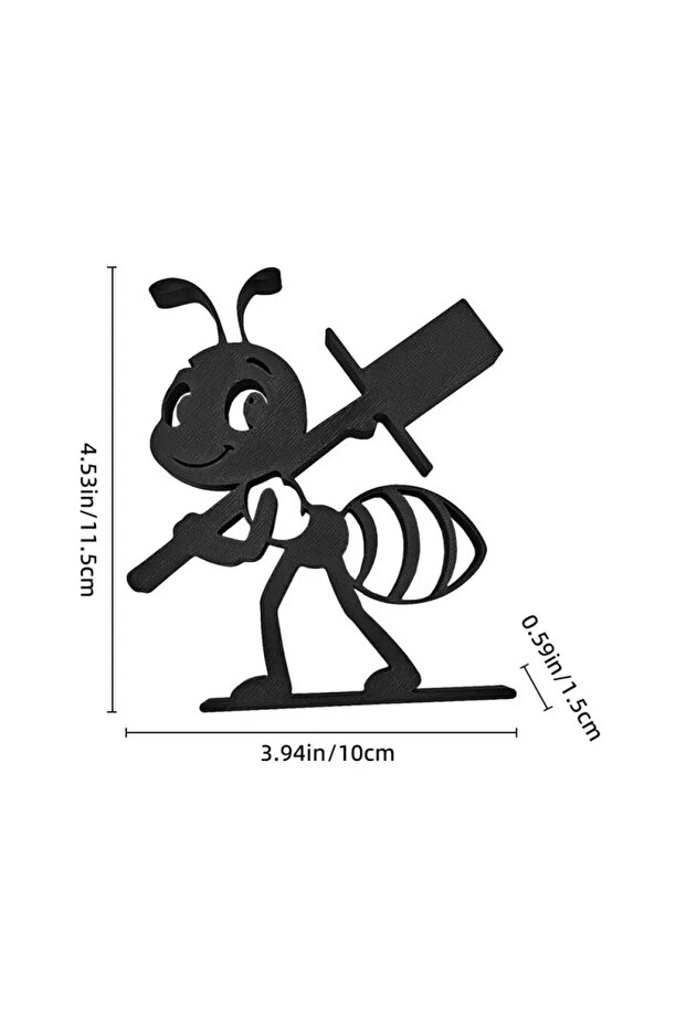 Black A 1Pcs New Ant Antipaper Roll Holder, Bathroom, Living Room Creative Decor Item, Multi-functio