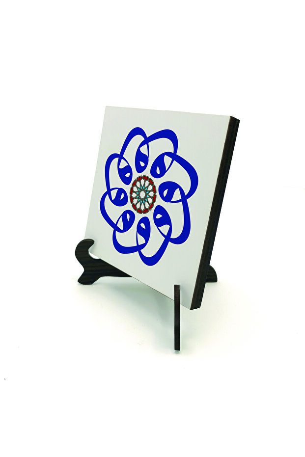 8 قطع من طاولات MDF مطبوعة بحروف فاف 10x10 KH-184