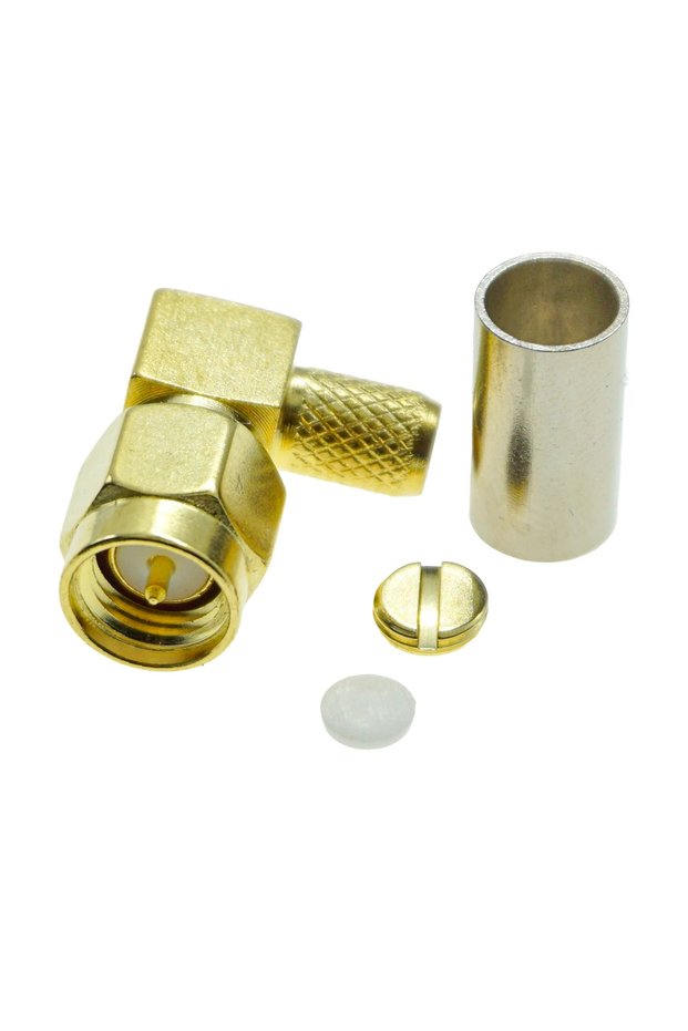 10Pcs SMA MALE 90 Lot SMA Male Plug SMA Female Jack RPSMA RF Coax Coaxial Connector Crimp right angl