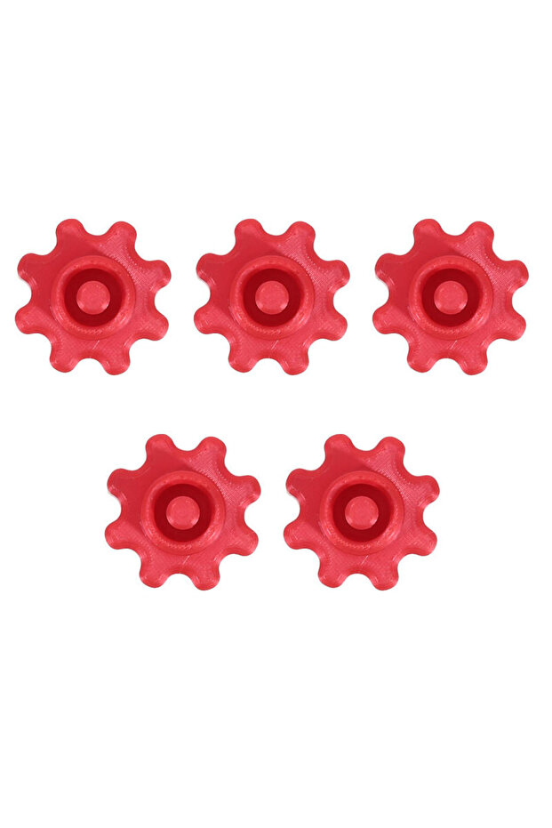Red-5PCS 5Pcs Silicone Tube Caps Reusable Caulk Sealant Nozzle Covers Caulking Tool for Open Core Tu