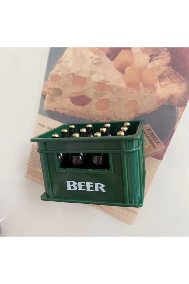green bottle opener Multifunctional Beer Opener Fridge Magnet New Creative Simulation Beer Box Magne