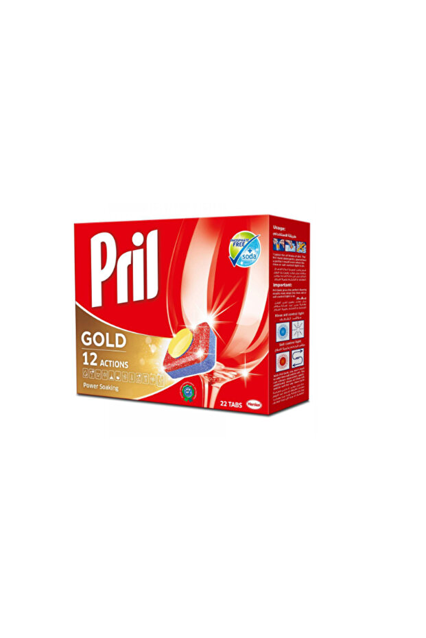 Gold 12 Action Automatic Dishwasher Tablets 22 Tabs x 5 Packs