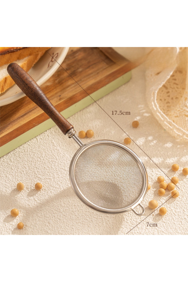 17.5x7cm New Stainless Steel Matcha Sifter Very Fine Mesh Rust-Proof Tea Strainer Small Easy to Clea