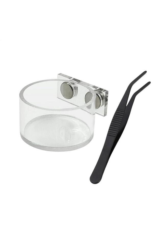 A Magnetic Feeding Dish For Jumping Spiders, Small Water & Food Bowl Set, Terrarium Dish For Mantis.