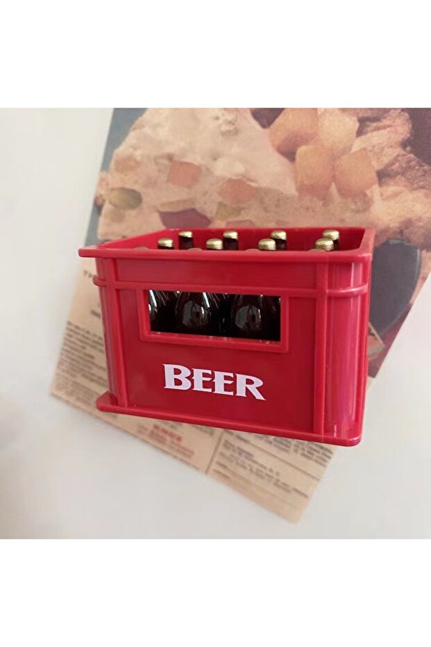Red bottle opener Multifunctional Beer Opener Fridge Magnet New Creative Simulation Beer Box Magneti