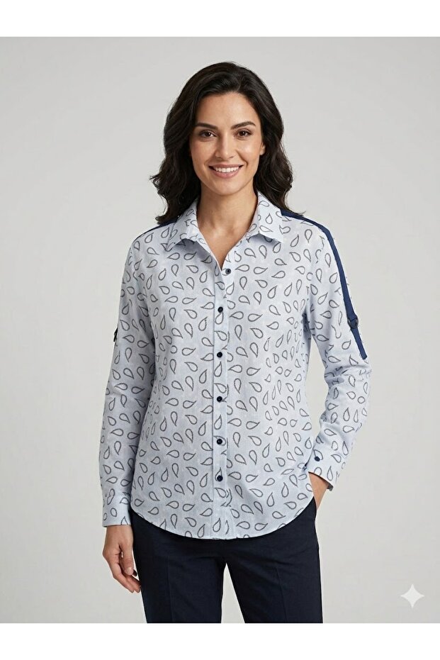 قميص تولجا ساراكوغلو منقوش 10804