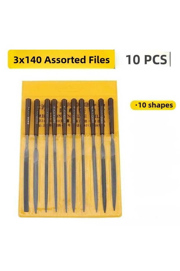 140 MM 10pcs 10pcs 140mm Mini Needle File Set DIY Wood Rasp File Needle Jewelry Polishing Carving Di