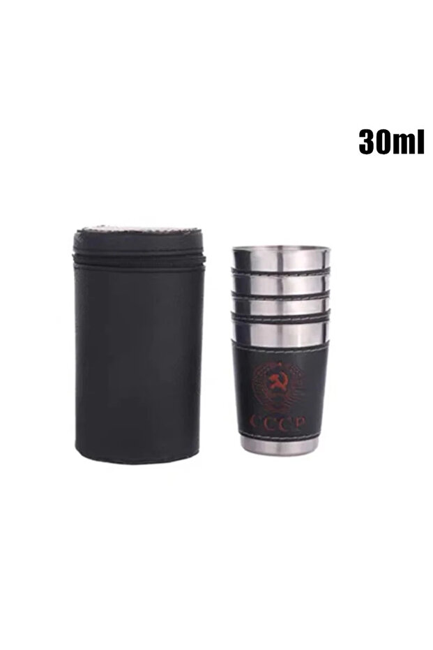 30ml 4pcs/set Stainless Steel Mini Wine Tumbler Portable Personalized 30ml/75ml/170ml Shot Glass Set