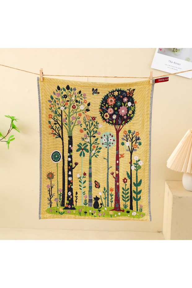 02 34x40cm Large Hand Towel Quick Dry Decorative Pure Cotton Dish Cloth 4 Layer Cotton Gauze Kitchen