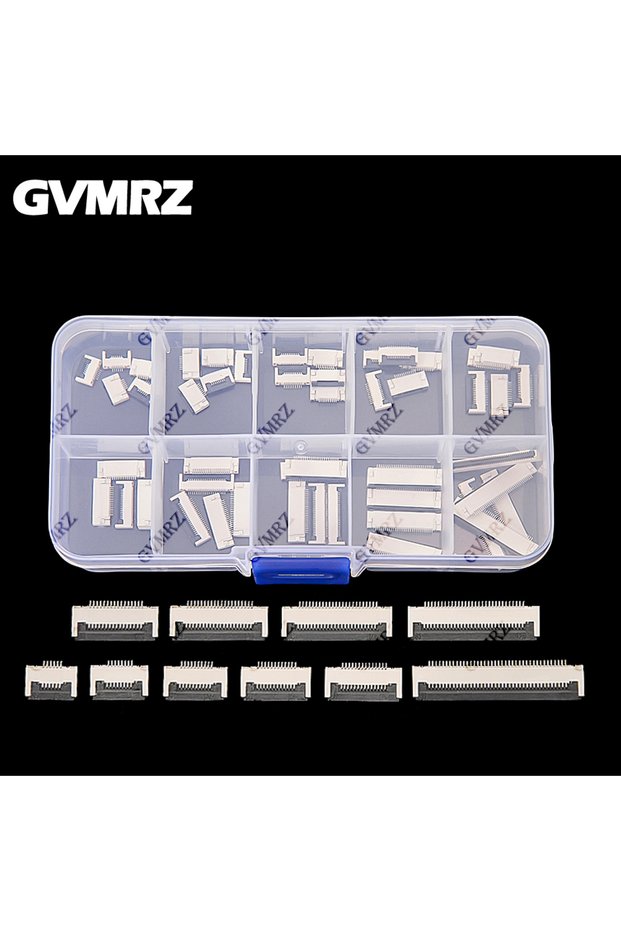 50PCS 0.5mm Pitch Flip Type Under Clamshell Socket FPC FFC Flat Cable Connector 6P 8P 10P 12P 14P 16