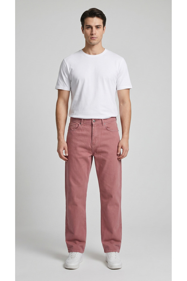 Men's 100% Cotton Baggy Jeans