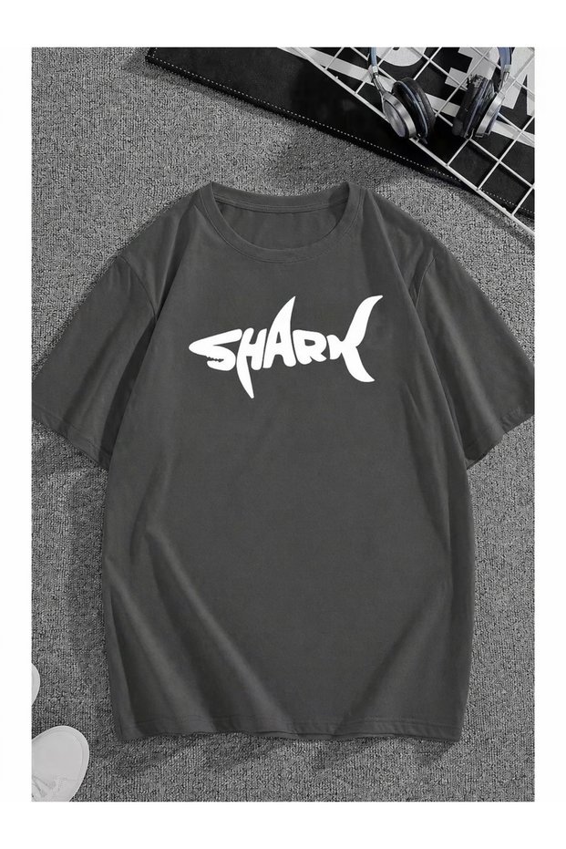 Shark Printed Unisex Oversize Tee / T-Shirt