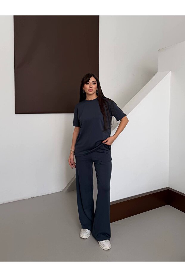 Modal Oversize Basic T-Shirt Takım