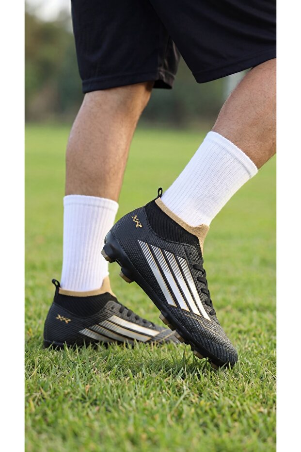 YUSUFSHOES UNİSEX TRİKO ÇORAPLI ÇOCUK YETİŞKİN HALISAHA KRAMPON FUTBOL AYAKKABISI