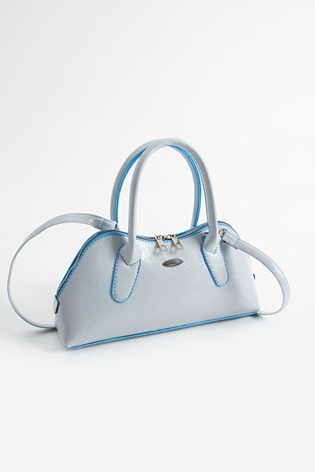 Women's Light Blue Hand and Shoulder Bag