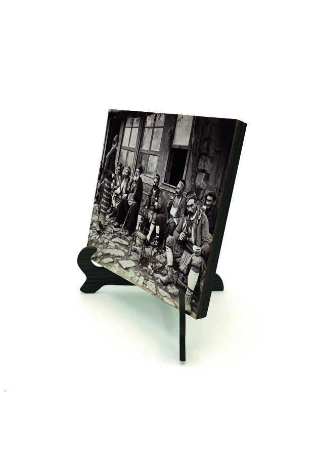 A Coffee House in Istanbul Officially Printed Mdf Tabletop 10X10 Krt-136