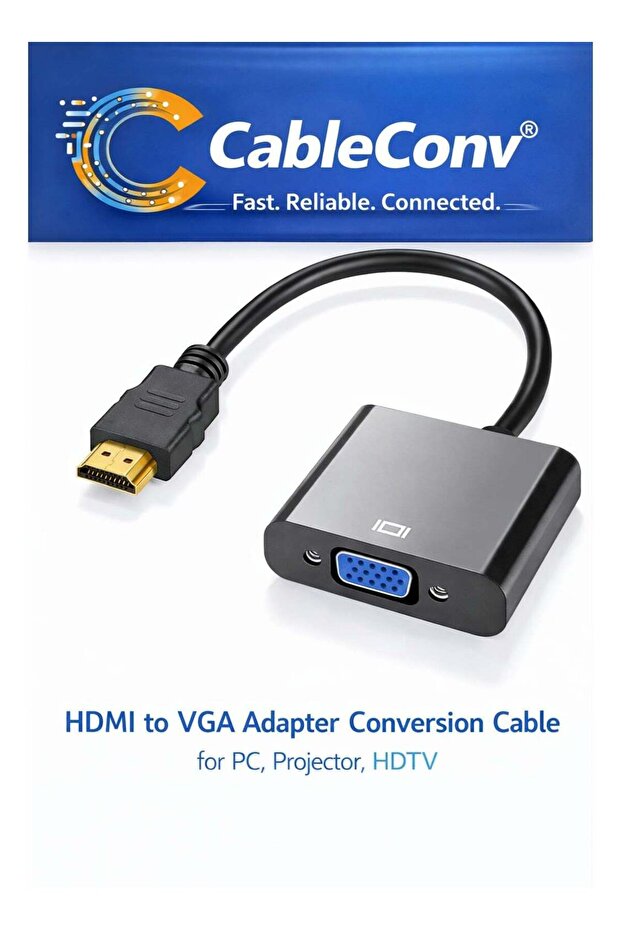 كابل محول HDMI إلى VGA بدقة 1080 بكسل لتحويل الفيديو