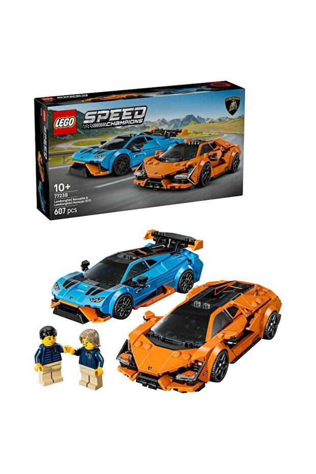 ® Speed Champions, Lamborghini Revuelto and Huracán STO 77238 toy, 607 pieces, 10 years+ - 1