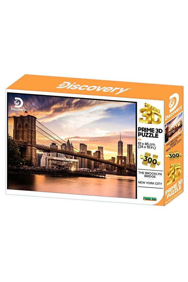Prime 3D Discovery Brooklyn Bridge Adult Puzzle 300 Pieces