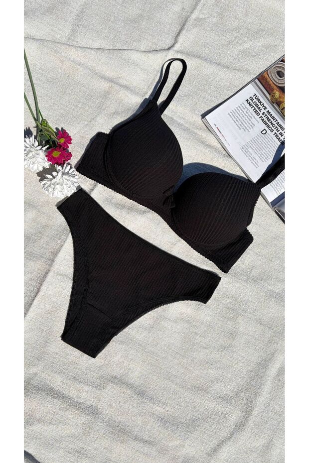Cotton Light Support Bra Set - 3