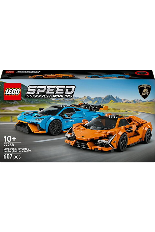 ® Speed Champions, Lamborghini Revuelto and Huracán STO 77238 toy, 607 pieces, 10 years+ - 4