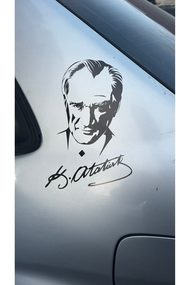 Ataturk Silhouette and Signature 20X25 cm