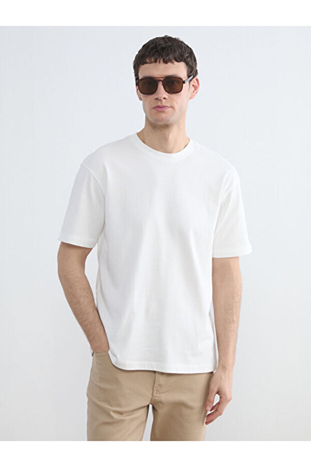 Esvab • Modern & Distinctive Zero Roba Collar Men's Combed Cotton T-Shirt
