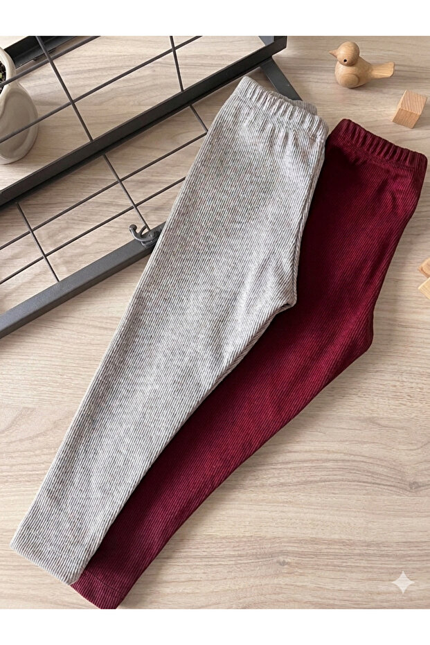 Baby Children's 2-Piece Fitilli Ribbed Leggings Set Underwear