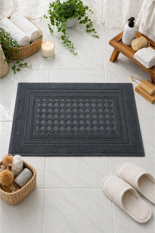 Luxury Foot Towel with Pyramid Pattern | 50X70 cm | 100% Cotton | Ultra Soft Texture | High Absorbency | Durable and Stylish