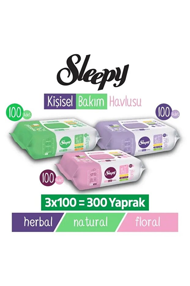 Personal Care Towel Mixed Pack 3X100 (300 Sheets)