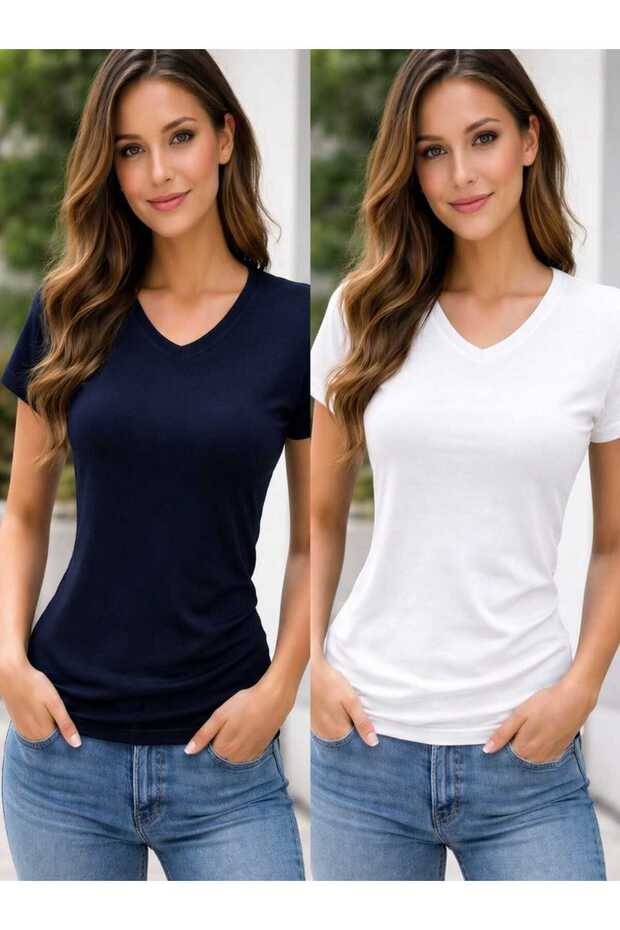 V Yakaka Stretch Fabric Cotton Piece Body