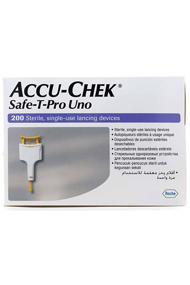 Accu-Chek Safe T Pro Uno 200 pcs