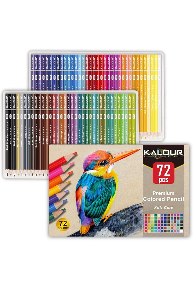 72 Count Colored Pencils for Adult Coloring Books