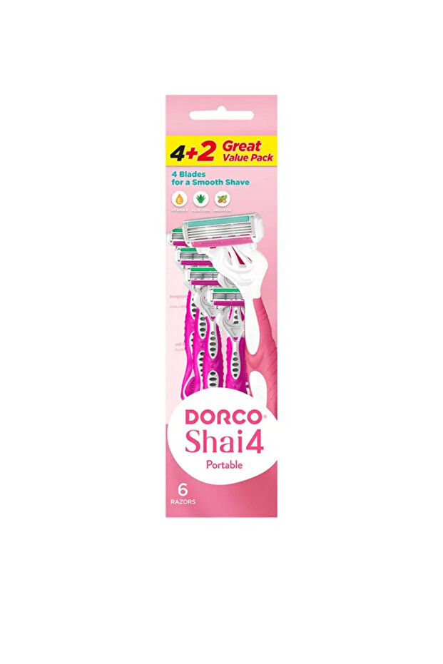 Shai4 Women Disposable Razor 4+2