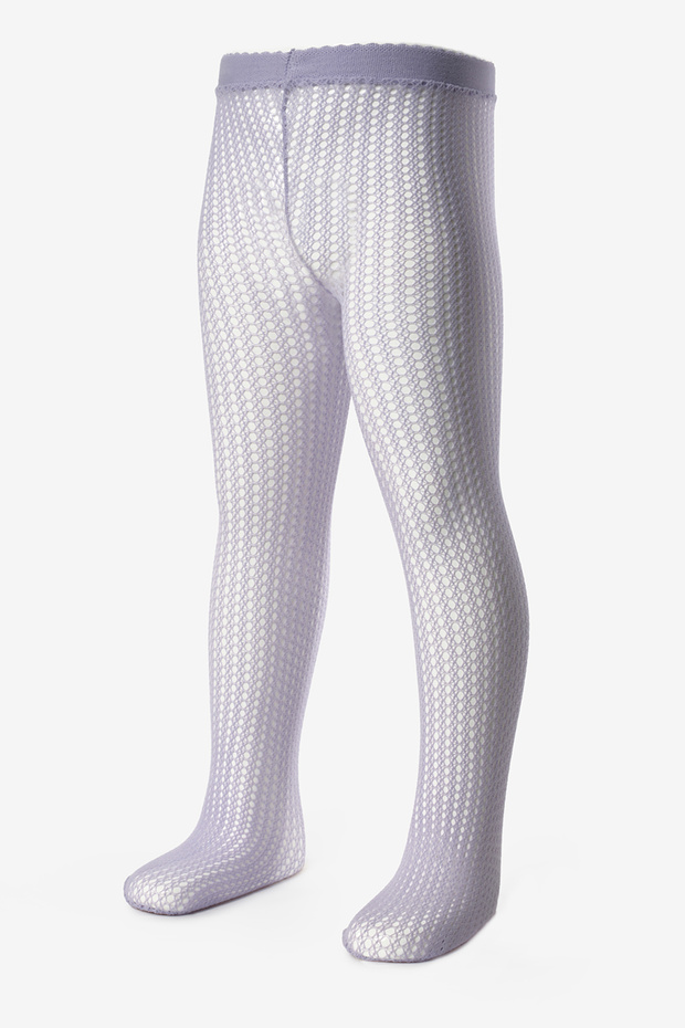 Lilac Lace Mesh Girls' Pantyhose