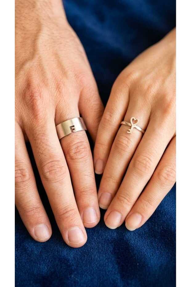 Adjustable Key Couple Ring Lover Friend Mother's Day Gift Anniversary Gift