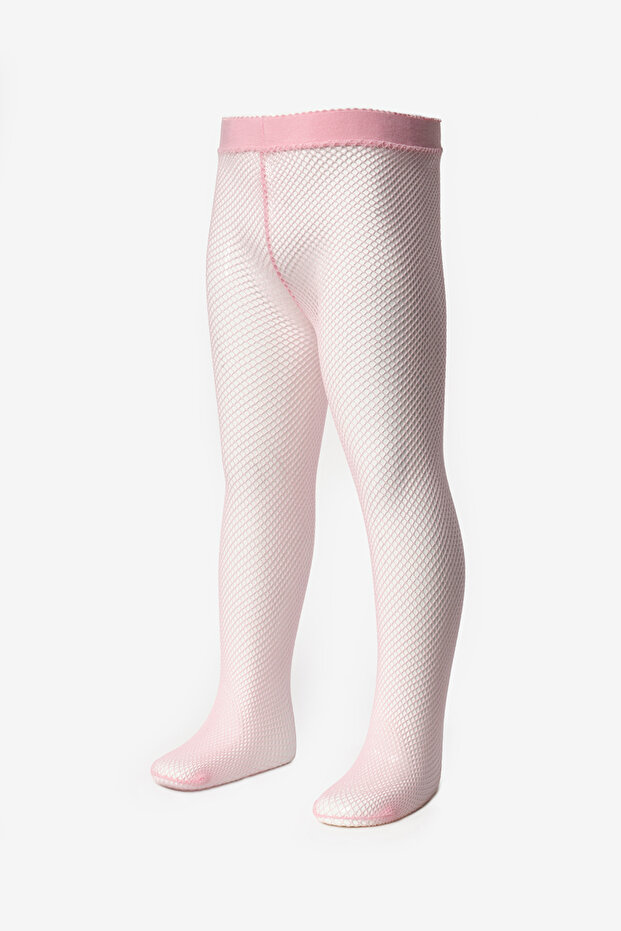 Pink Fishnet Girls' Pantyhose