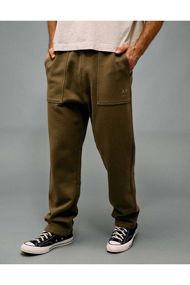 AE Heavyweight Fleece Open Hem Sweatpant