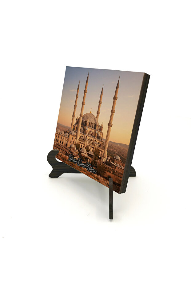 طاولة مكتبية مطبوعة من MDF بتصميم مسجد سليمية (إديرن) 10x10 1G-SelimiyeCamii1