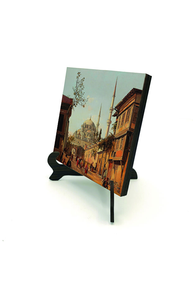 Fatih Camii Landscape Tabletop Printed Mdf Tabletop 10X10 1G-Fc19